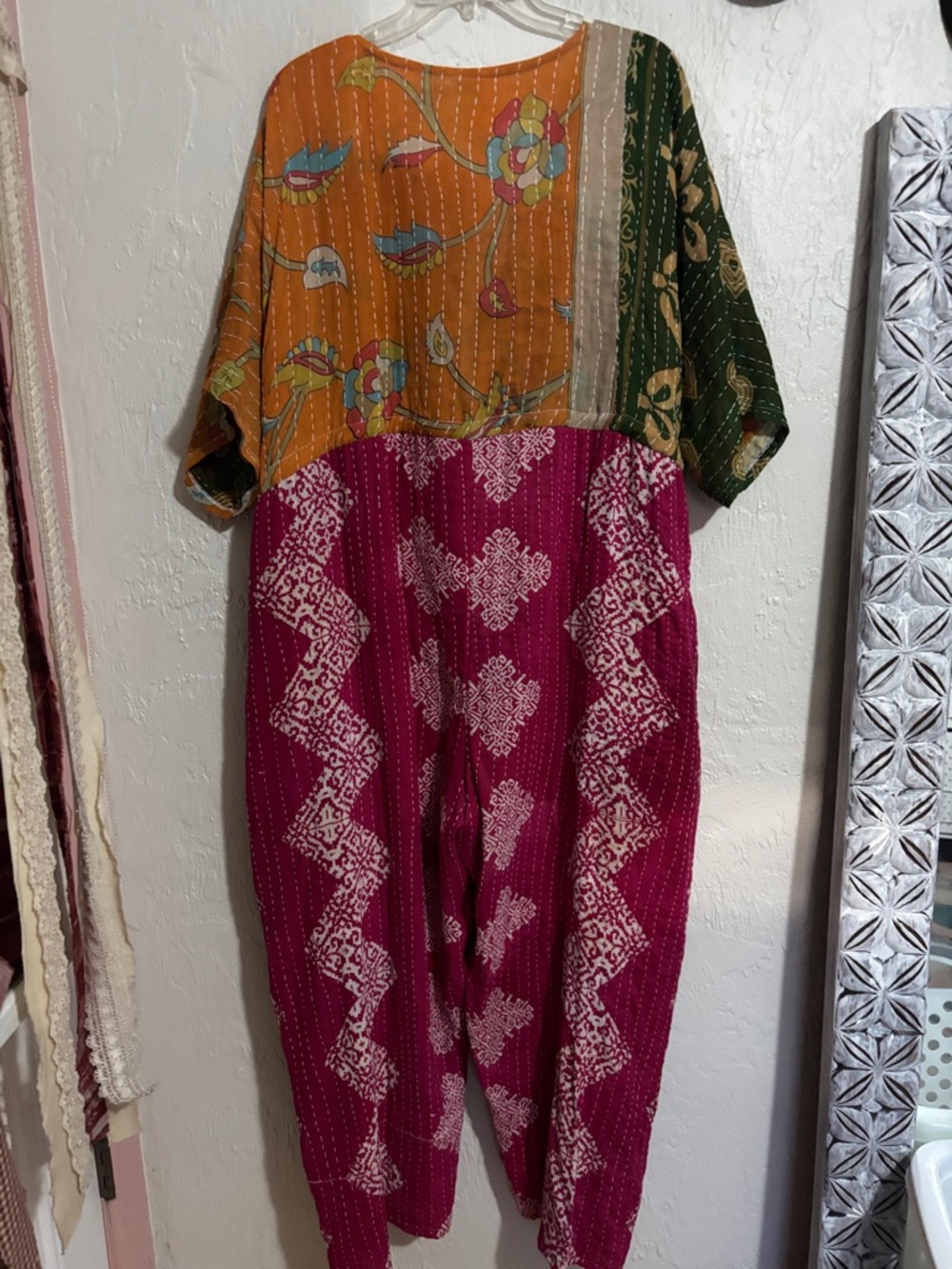 NWT Kantha Romper/Jumpsuit w/ Pockets - Picture 7 of 8